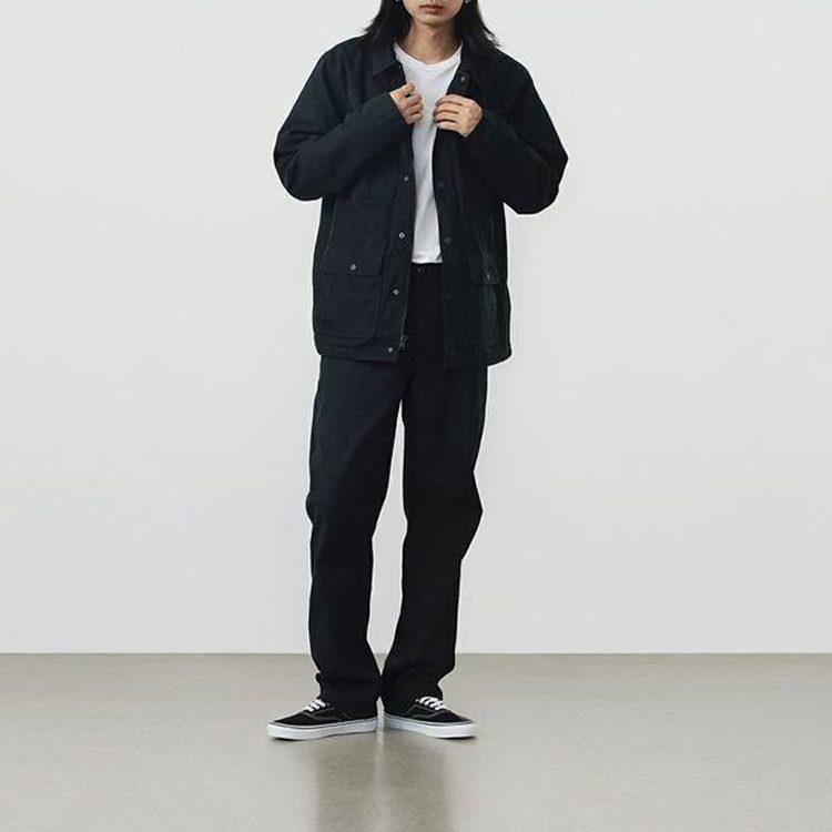Vans Куртки Мужские Черные Лацканы Умеренные Рабочая одежда VN0A456ZBLK