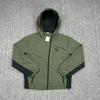 Men Women Lightweight Hooded Plaid Jacket Casual Streetwear Embroidered Letter Print Outerwear