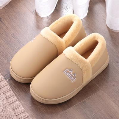 Новые мужские и женские осенне-зимние хлопковые тапочки, домашние тапочки «все включено» с нескользящей теплой хлопковой обувью, водонепроницаемая обувь для пар