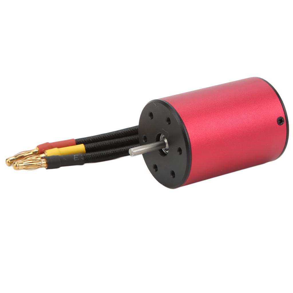3650 2300KV Motor Waterproof 3.175mm Shaft Brushless Motor with 4mm Banana Plug for 110 RC Car