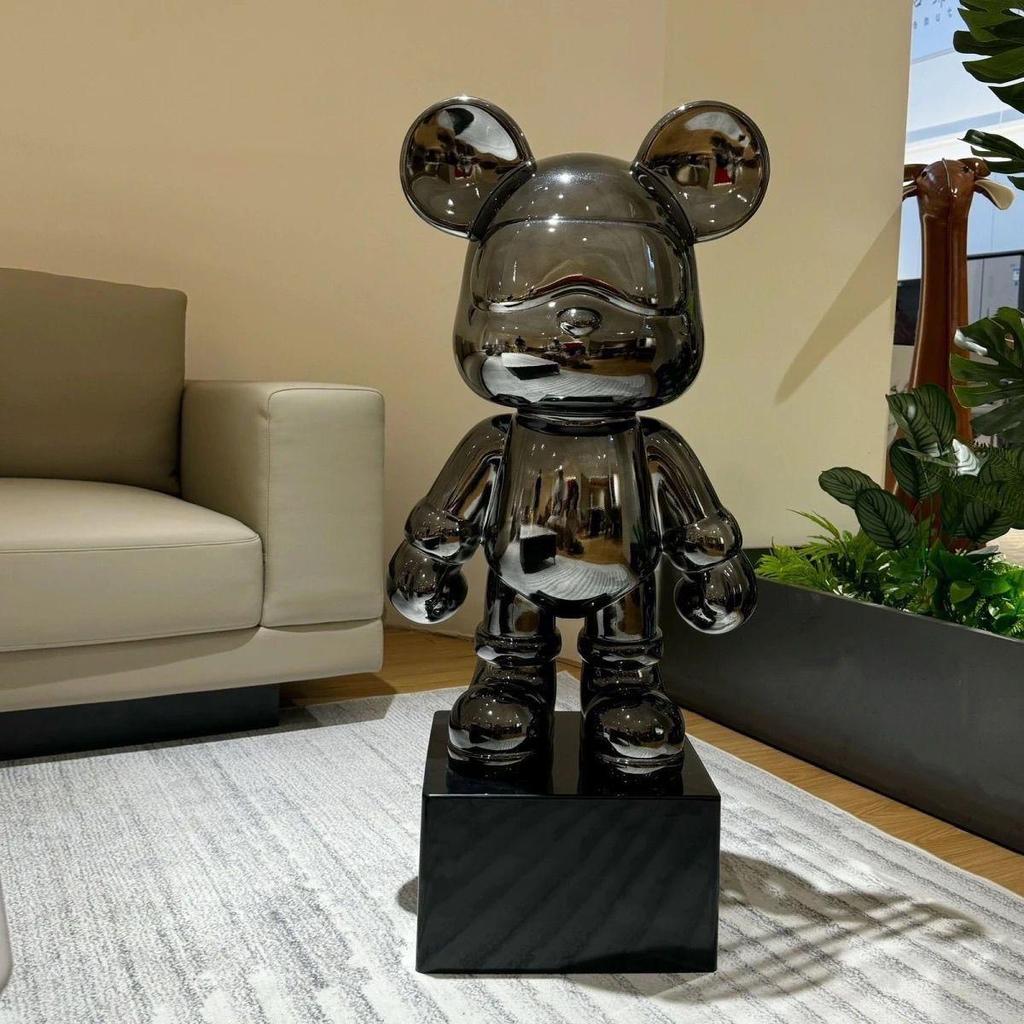 Гальванизированная крутая копилка-медведь, украшение для гостиной, для ТВ-тумбы