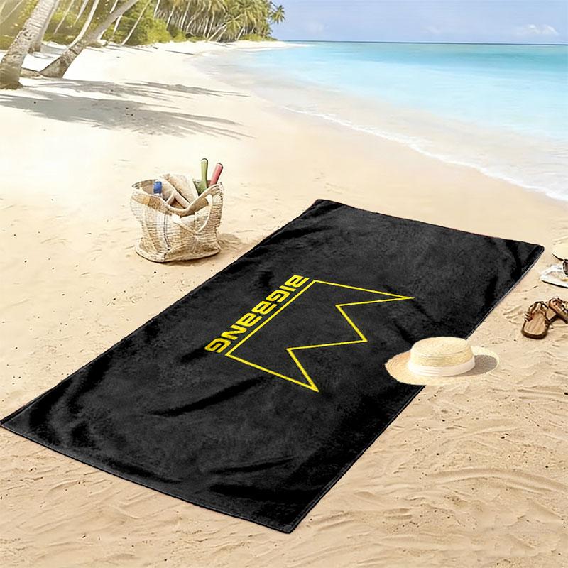 Bigbang Print Beach Towel, Large Soft Quick Dry Towel for Beach Camping Swimming