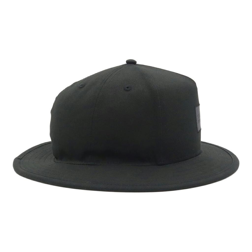 Приключенческая шляпа New Era с черной нашивкой, Черный, M/L, 5-панельная, Тканая нашивка, Черный