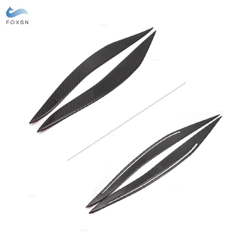 Для BMW 5 серии F10 2010 2011 2012 2013 2014 2015 2016 Передние фары автомобиля из углеродного волокна, брови, веки, фары