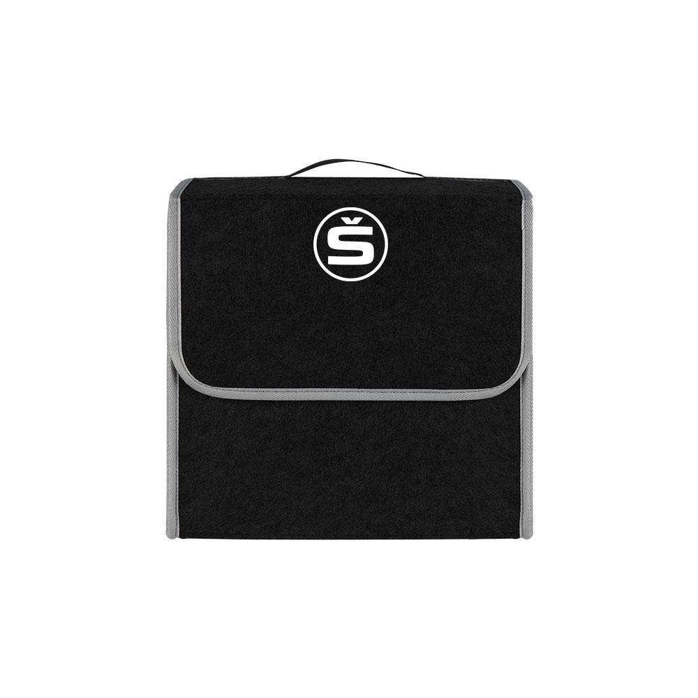 NADH5 Car Trunk Storage Box Foldable Felt Car Organizer Stowing Tidying Box Car Accessories For Skoda S Fabia Octavia VII Karoq Kamiq