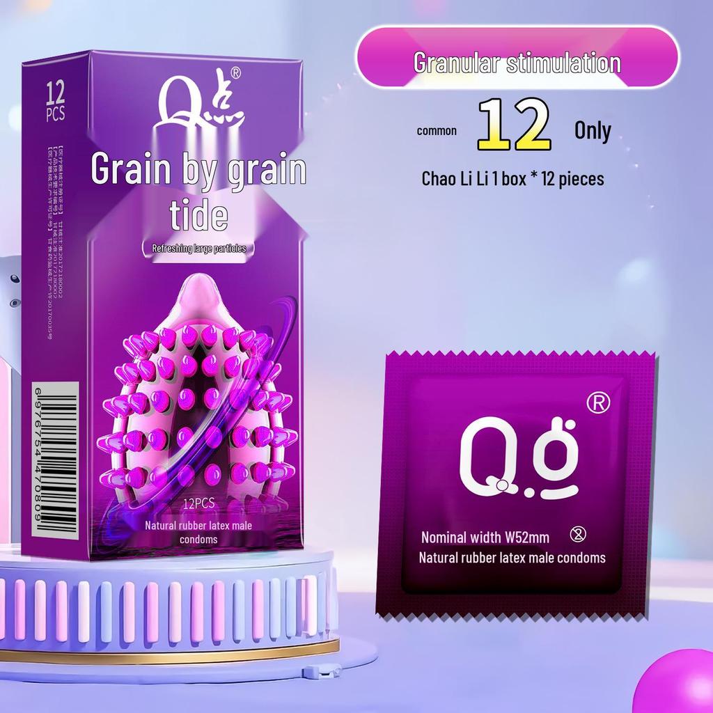 Q-Point Ultra-Thin 001 Long-Lasting Pleasure Delay Condoms with Hyaluronic Acid