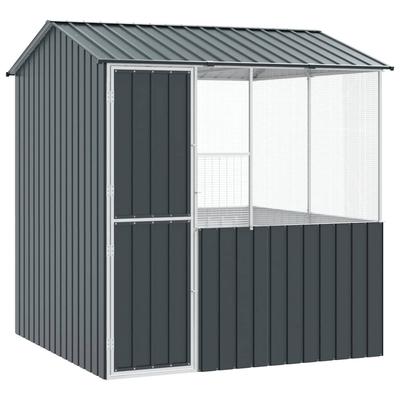 Bird Cage Anthracite 215 X 209 X 230 Cm Galvanized Steel