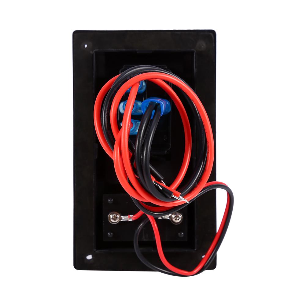 12V DC Marine Boat Voltmeter LED Dual Battery Test Panel Rocker Switch On OFF on