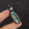 Дерево жизни Медный голубой бирюзовый кулон Медная проволока обернутый кулон Драгоценный камень ювелирные изделия Лунный камень кулон для подарка Медные украшения ручной работы