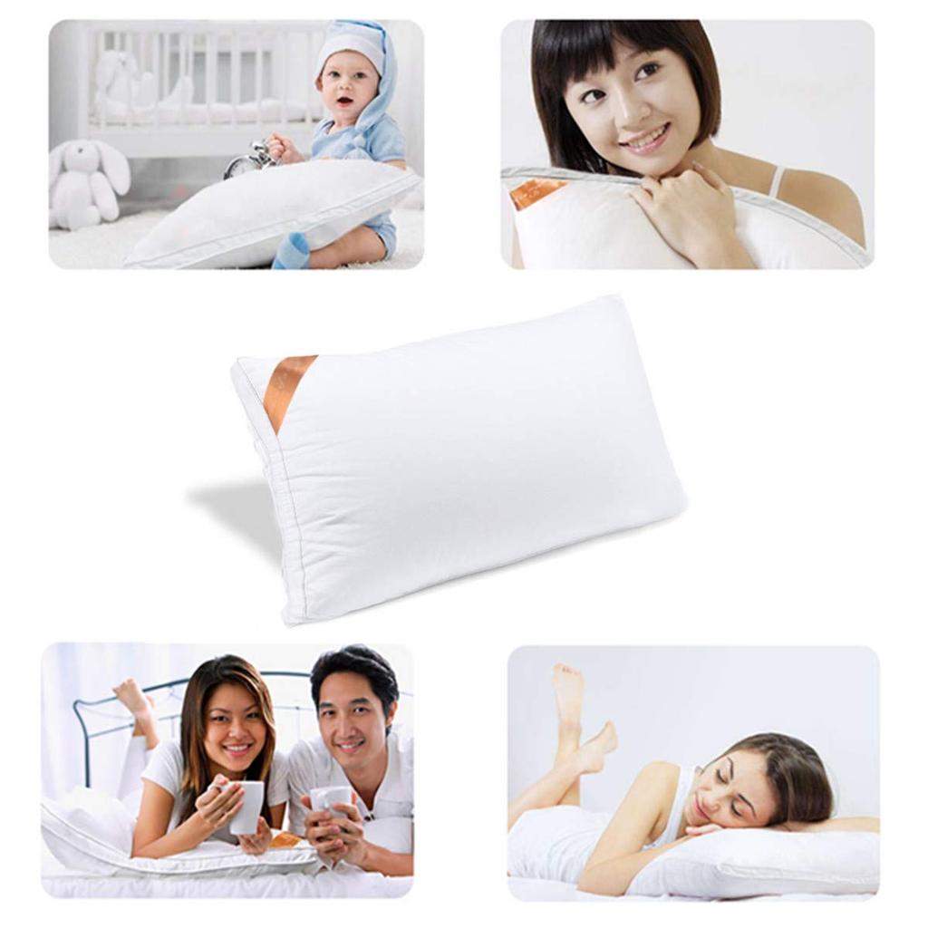 AYO Pillow, Hotel-Quality High-Resilience Pillow, Side-Sleeper, Washable, 3D Structure, 43x63cm, White (Length 63cm x Width 43cm x Height 20cm) (Two