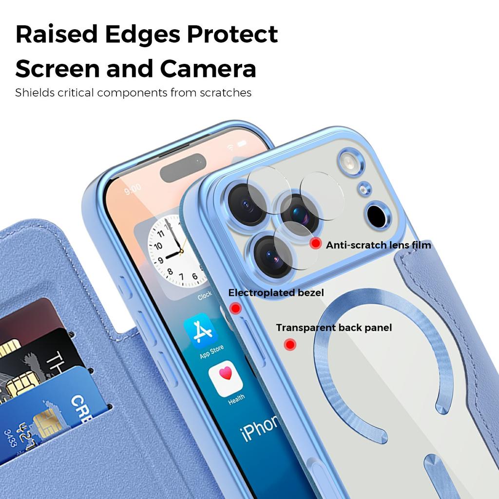 Чехол для iPhone 17 Pro, совместимый с MagSafe, ромбовидный, из ПУ-кожи, чехол для телефона