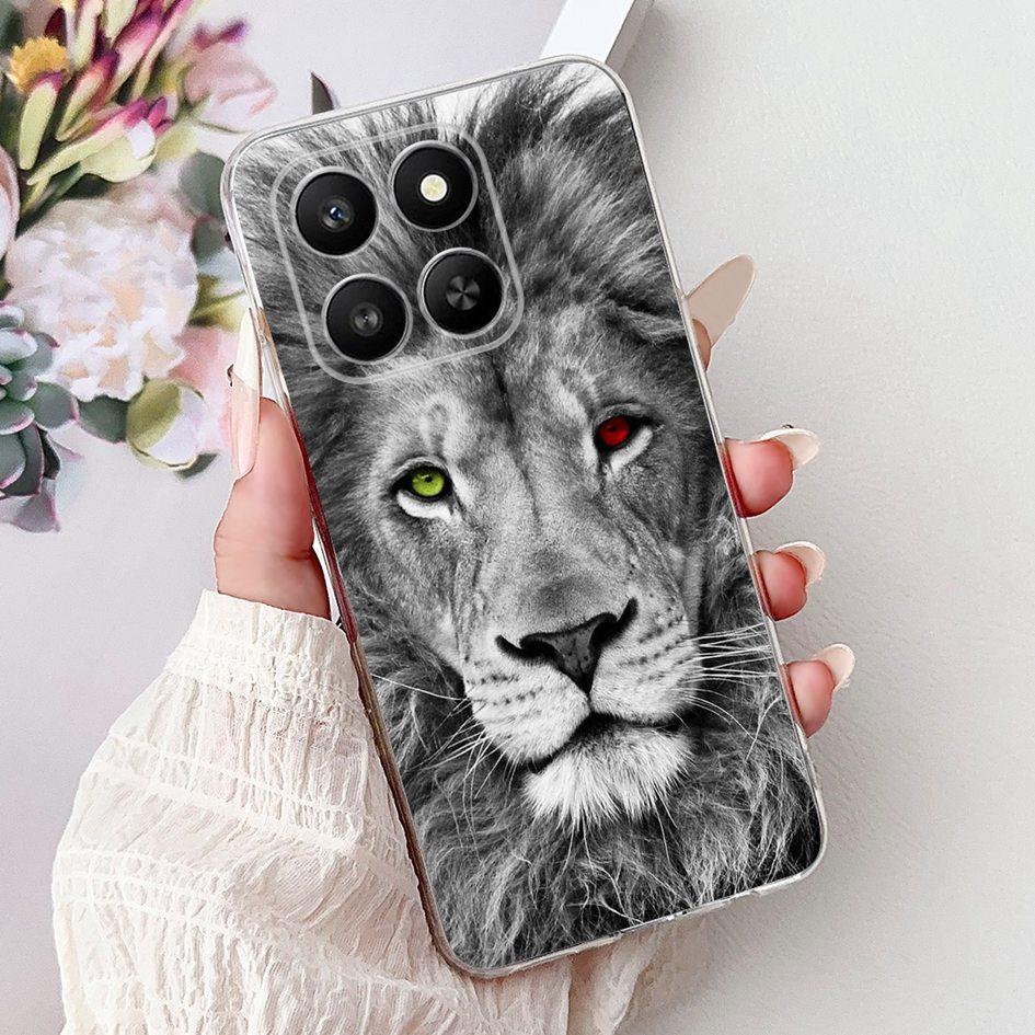 For Honor 400 Smart 2025 Case Fashion Bamboo Flower Soft Silicone Clear Bumper Protective Cover For Honor 400 Lite ABR-NX1 Funda