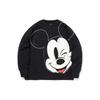 X Disney Co-Branded Oversized Pullover Sweatshirt Women Sweatshirt Black AWDQC28-2