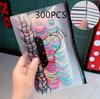 200/300/500 шт. Высококачественные эластичные нейлоновые резинки для волос для девочек, разноцветные резинки, детские аксессуары для волос, головной убор