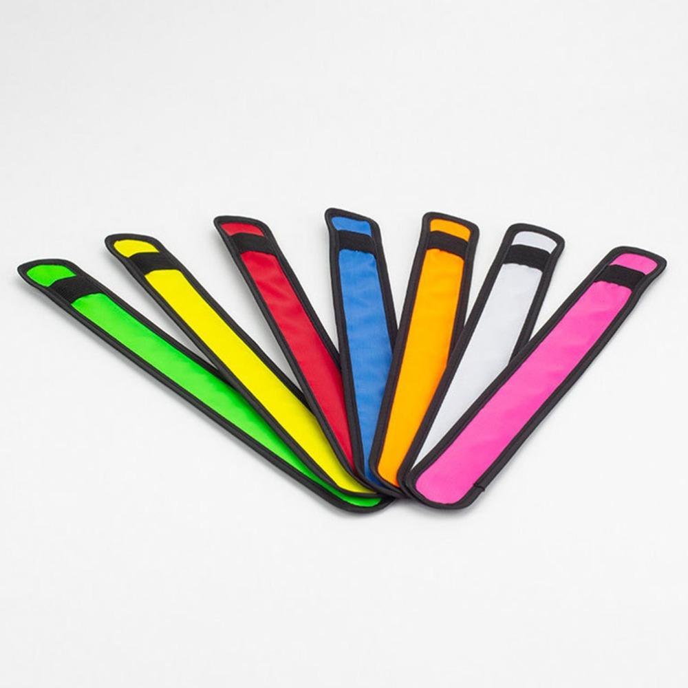 Polyester Slap Bracelet LED Lighted Reflective Band Light Up Ankle Band Outdoor Walking