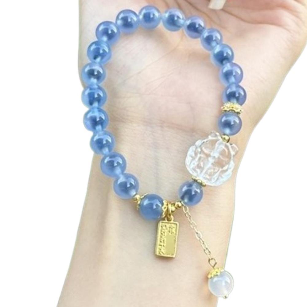 Crystal Agate Beads Bracelets Tassel Pedant Bead String Bracelet Fashion Luxury Bracelets  Ladies