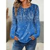 2026 New Women's 3D Printed Floral Print T-Shirts Fashion Long-Sleeved Round Neck Tops Spring and Autum Casual Female Clothing