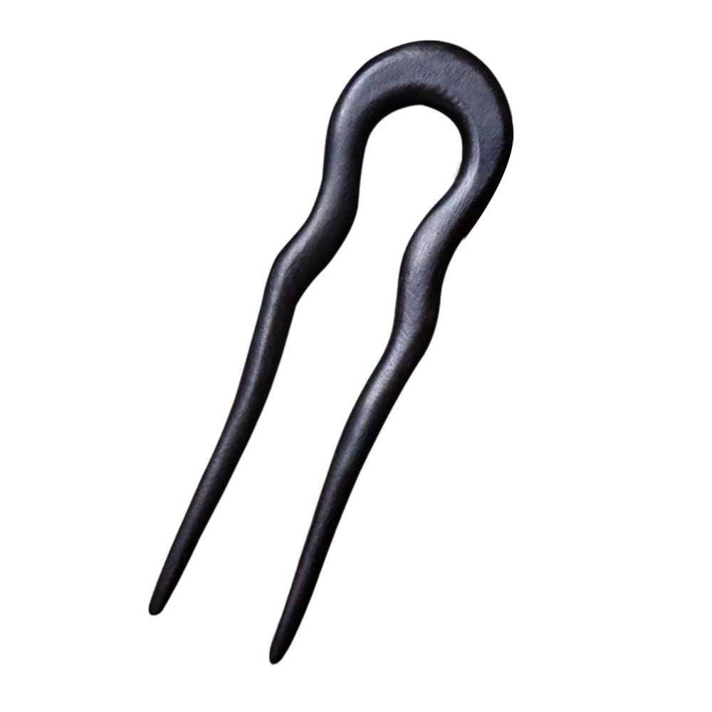 Accessories Cheongsam Hair Comb Clip Black Sandalwood Hanfu Hair Sticks Chinese Style Headwear Wooden Hairpin U Shape Hairpin