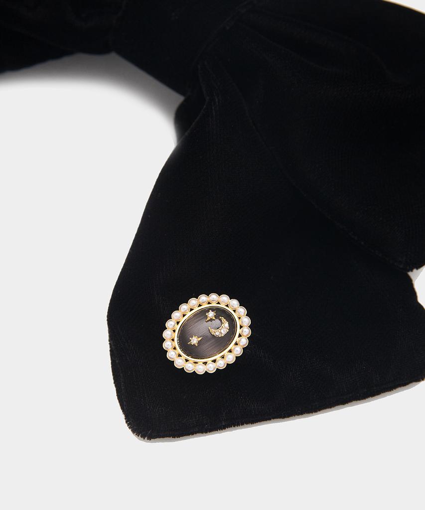 Tatiana Old Moon Antique Pearl Brooch_Bch0094