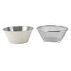 304 Stainless Steel Colander with Mixing Bowl Portable Kitchen Microporous Strainer for Washing