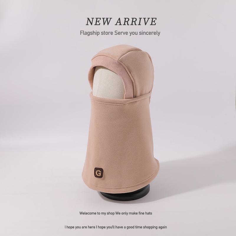 Cycling Warm Artifact Hat Women's Autumn and Winter Helmet Lined Windproof Mask Scarf Ear Protection Neck Pullover Hat