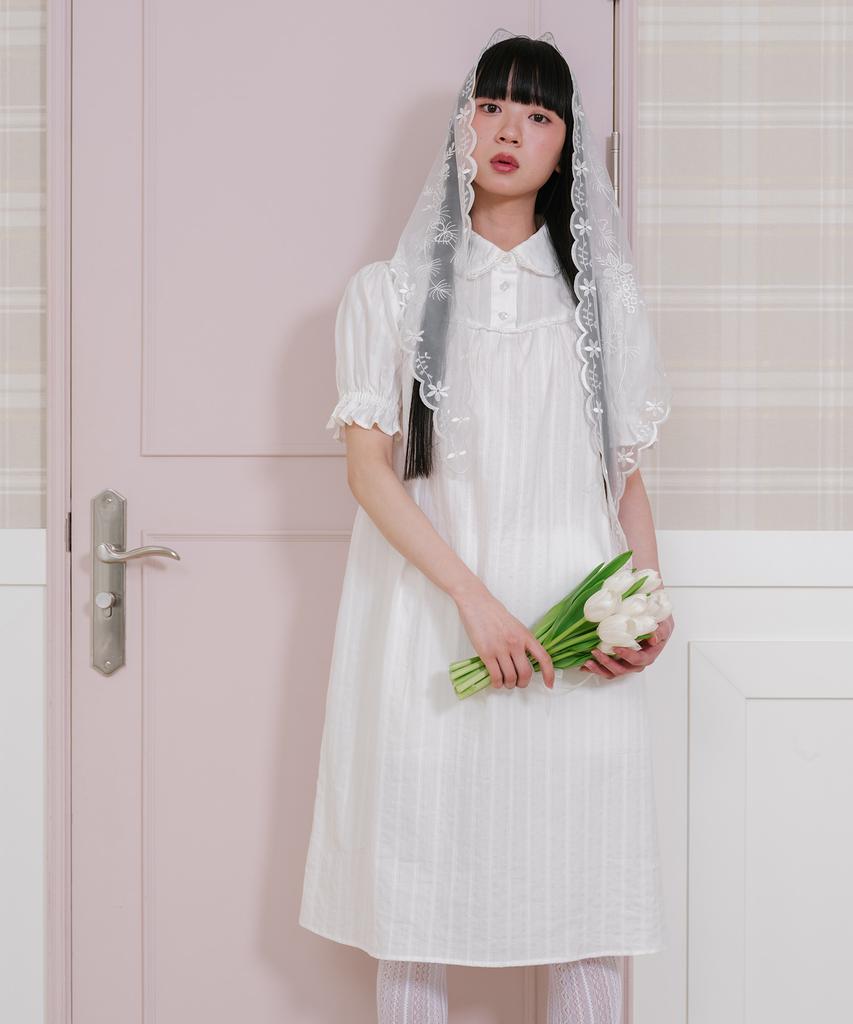 Nice Ghost Club Ffats Shirring Puff Dress_White(Ng2Gsupa93A)