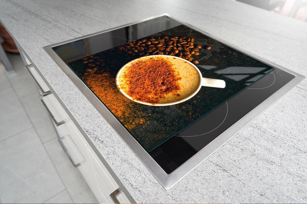 GLASS CUTTING BOARD 45x52 Coffee