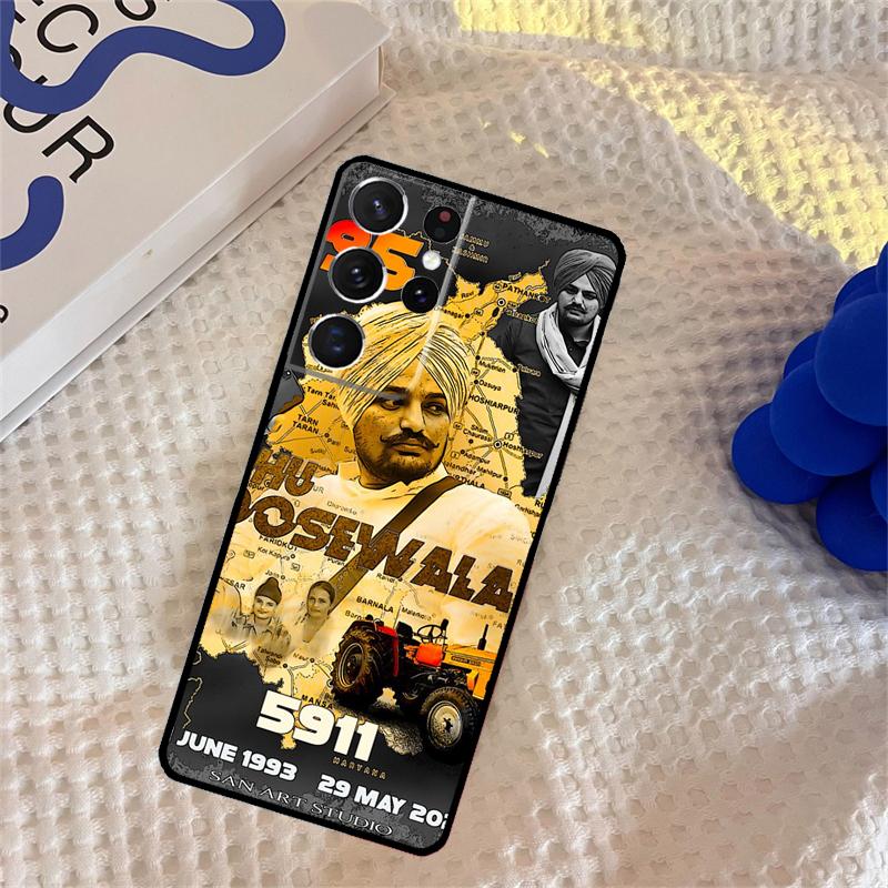 Indian Rapper Sidhu Moose Wala Phone Case For Samsung Galaxy S25 S24 Ultra S9 S10 S20 S22 S21 Plus S23 FE Portector Cover