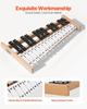 Glockenspiel Xylophone, 27 Notes, Professional Xylophone Percussion Instrument, with Metal Keys, Includes 4 Mallets, Carrying Bag, Beginner Musical