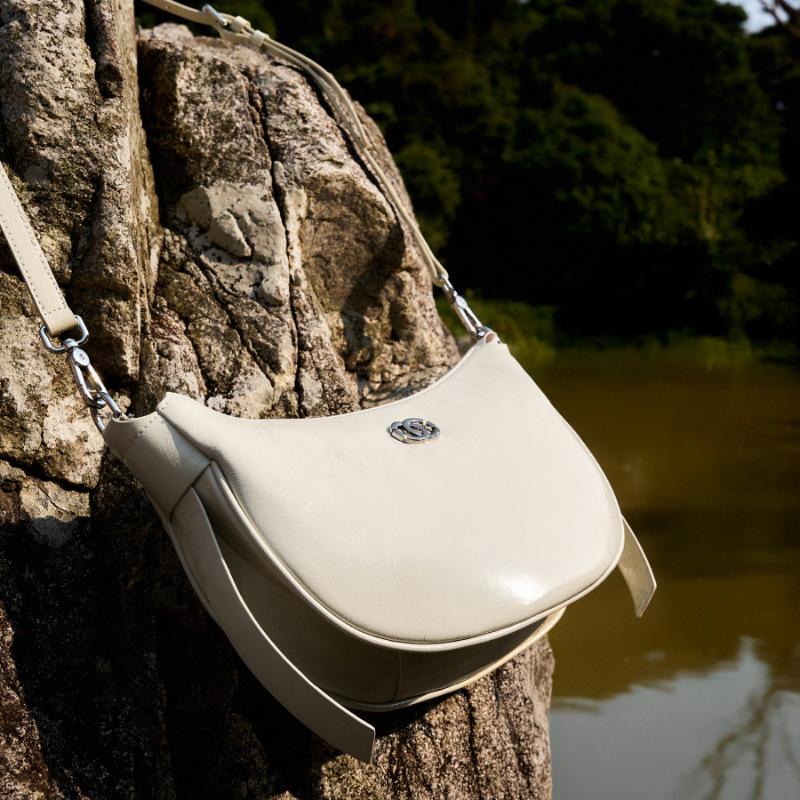 Новая женская сумка из натуральной кожи Универсальная Милая Женственная С узором-вспышкой на верхнем слое Коровья кожа На одно плечо Простая Темпераментная. Клецки