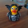Ozzy Osbourne Back To the Beginning Rubber Duck Statue,Prince of Darkness Duck, Rock Tribute Duck Collectible,Music Jeeps Ducking for Party Decor