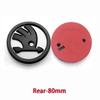 46/80/90mm Car Front Trunk Badge Steering Wheel Sticker for Skoda Logo Rapid Octavia Fabia Yeti Superb 2 3 Kodiaq Karoq   NG1