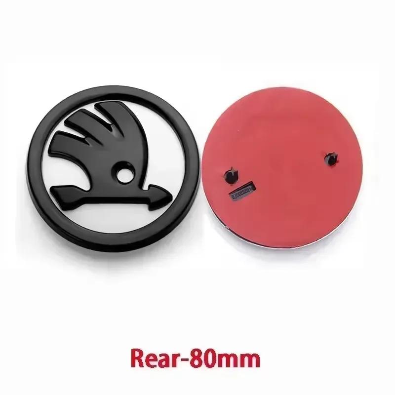 46/80/90mm Car Front Trunk Badge Steering Wheel Sticker for Skoda Logo Rapid Octavia Fabia Yeti Superb 2 3 Kodiaq Karoq NG1