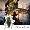 2.5cm/0.6g Fishing Lures Reusable Increase Fishing Rate Vivid Highly Simulated Soft Insect Cricket Bionic Lures Fishing Supplies