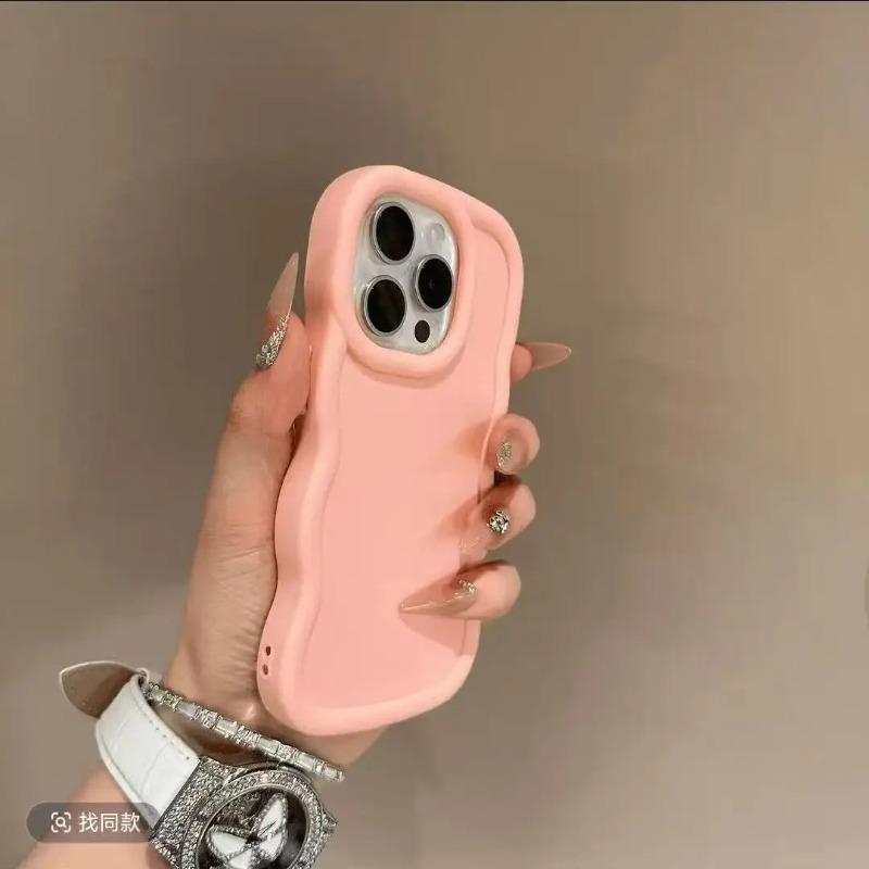 Чехол для телефона Redmi Note 14 13 12 11 Pro Plus 12S 11S Pro+ 5G 4G, 3D Волна, Милый, Цвет Макарон, Конфетный, Мягкий
