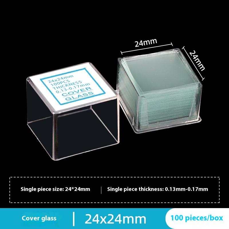 100 шт. Аксессуары для микроскопа сделай сам Прозрачные предметные стекла Покровные стекла Покровные стекла 18X18 20X20 22X22 24X24 24X32 24X50 мм