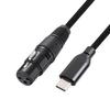 Кабель для записи микрофона Canon (мама) на Type-C/XLR (мама) для ноутбуков, 2 м/3 м