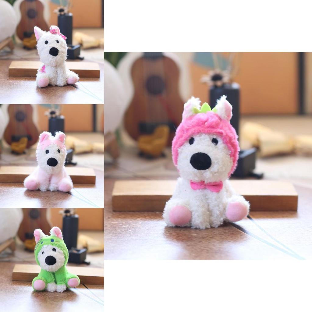 Westie Plush Keychain Backpack Charm 55in Stuffed Animal Gift For Girls Kids