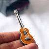 Cute 2PC Guitar Accessories Dollhouse Miniature Instrument Part for Home Decor Kid Wood Furniture Craft Ornament 1/12 Scale