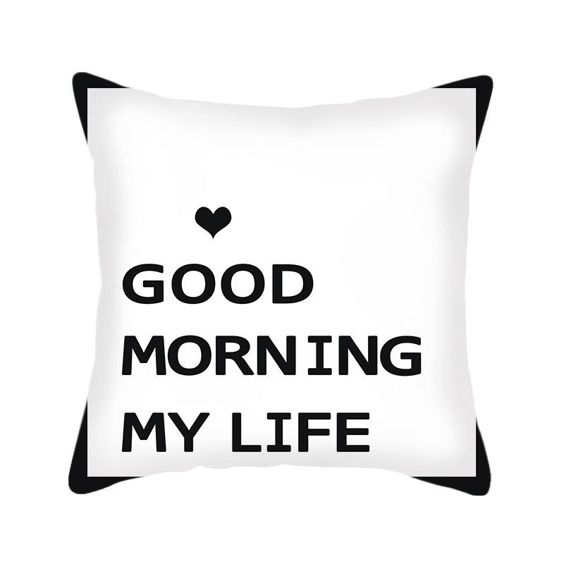 Nordic Cushion Pillow Geometric Linen Pillow Cover Yellow European Nordic Ins Style Cushion Cover