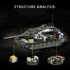 Военный MOC 1/28 2306 деталей Leopard 2A8 Армейский основной боевой танк Строительные блоки Кирпичики Современный набор танков Игрушки Для Детей Мальчиков Подарки