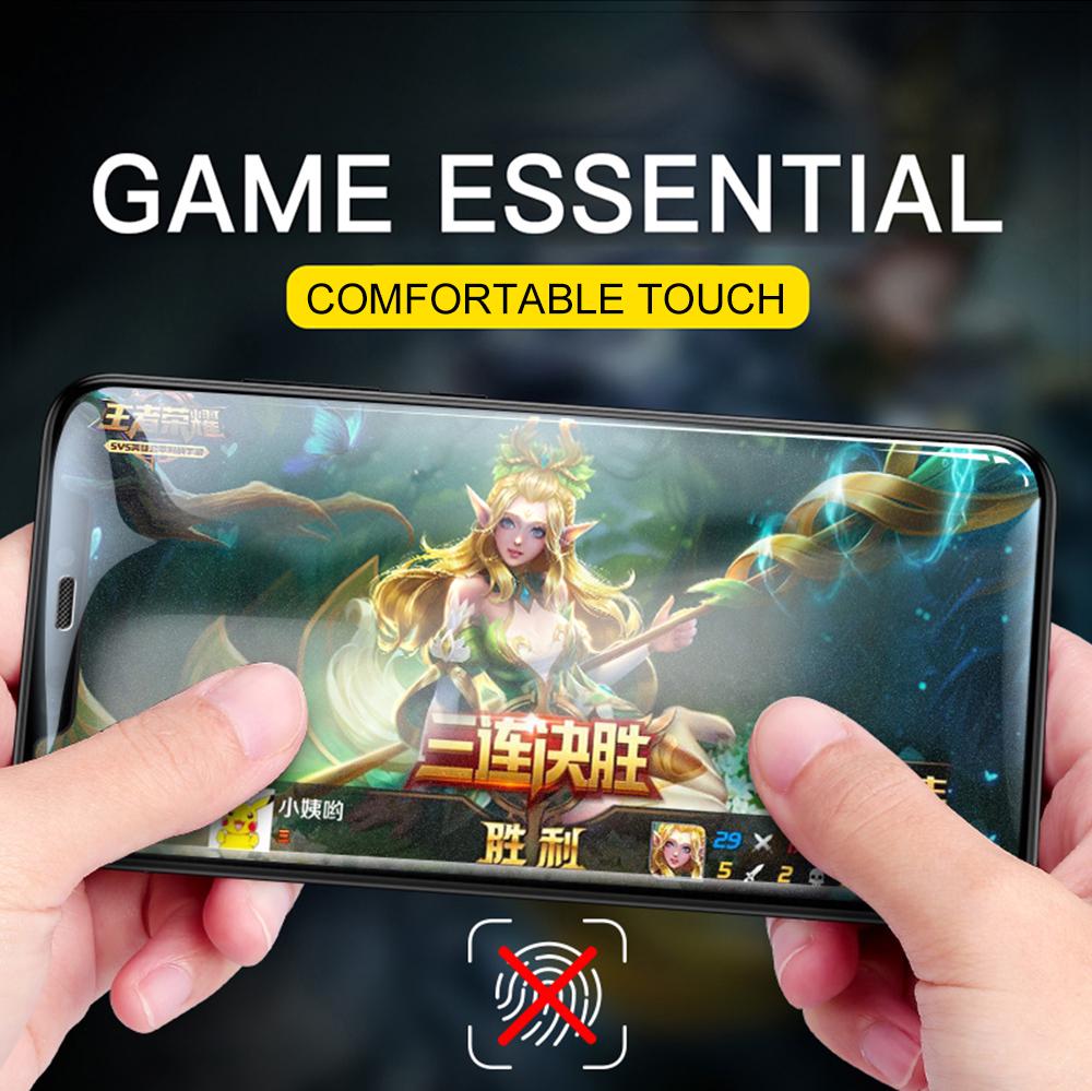 Матовое матовое закаленное стекло для Xiaomi Redmi Note 10 9 Pro Huawei P30 Samsung S20 FE A52 A51 iPhone 11 Защитная пленка для экрана от отпечатков пальцев