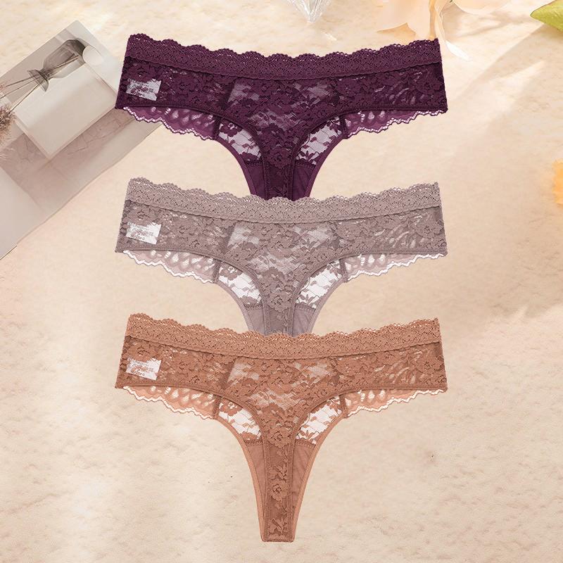 FINETOO 3 шт./компл. S-XL женские сексуальные трусики стринги сексуальное женское нижнее белье женское кружевное белье женское бикини леди стринги нижнее белье