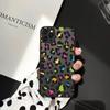 Fashion Leopard Pattern Matte Case For iPhone 12 11 Pro Max 7 8 Plus XS Max XR X 13 12 Mini SE 2020 Transparent Shockproof Cover