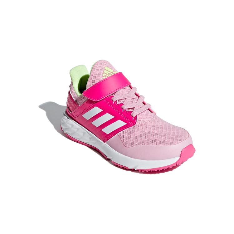 Adidas Fortafaito El K Comfortable Slip Resistant And Breathable Low top Kids' Running Shoes Pink White Kids' F36104