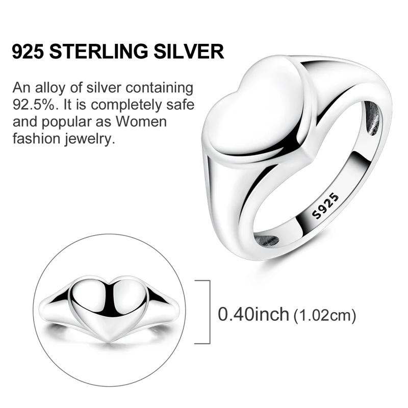 Original 925 Silver Shine Zircon Wedding Ring Simple Ring for Women Love Fashion Stackable Rings Popular Anniversary Jewelry