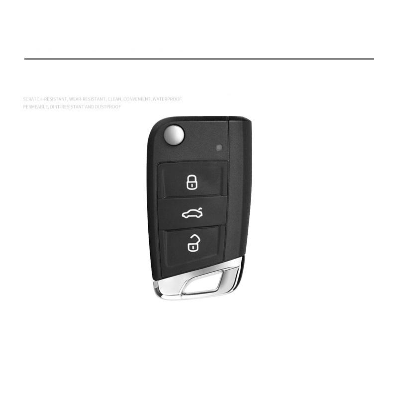 CAPR9 Zinc Alloy Car Folding Remote Key Fob Case Cover Holder Shell For Skoda Octavia A7 Kodiaq Karoq Keychain Accessories Protector
