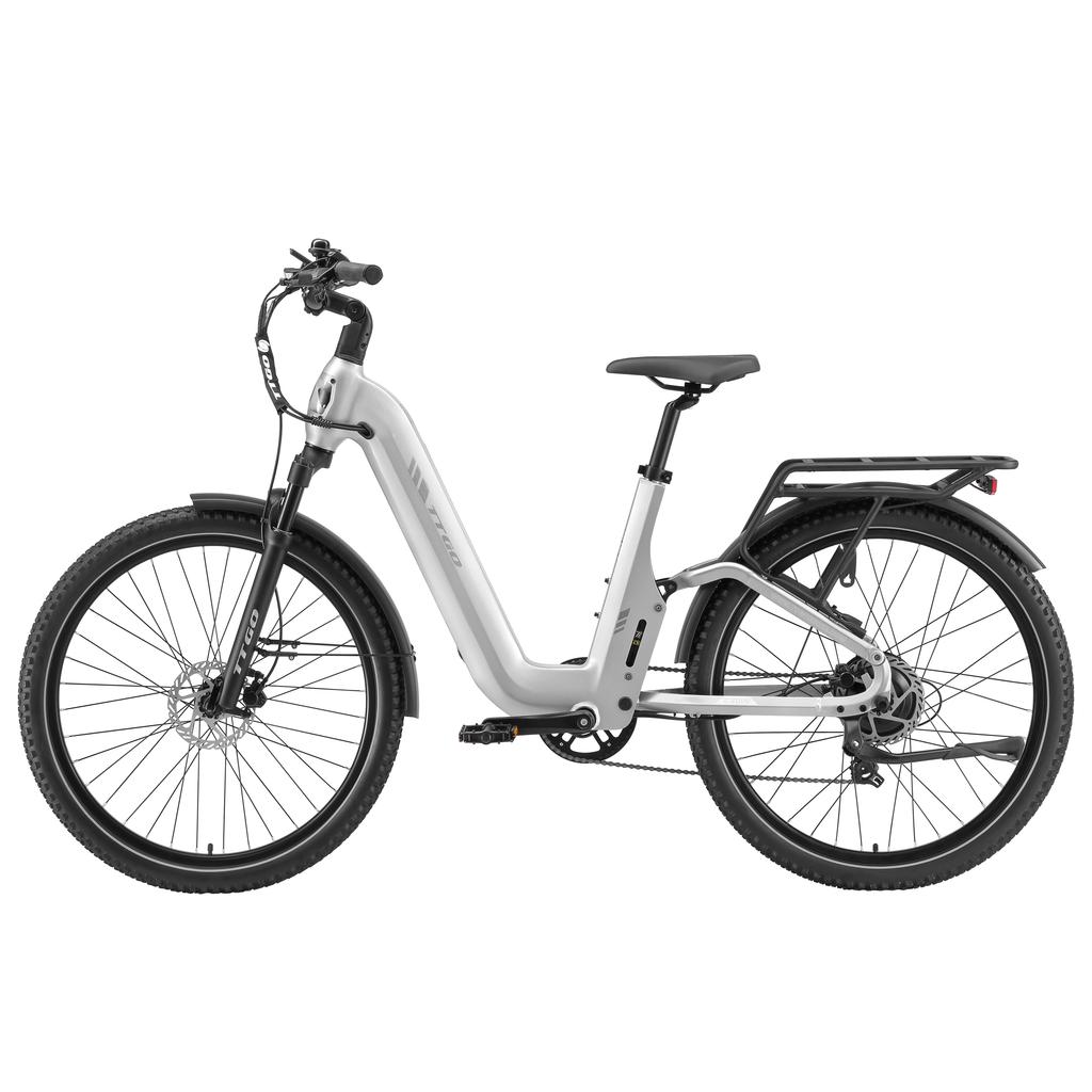 TTGO Городской электрический велосипед E-SUVO, двигатель 250 Вт, аккумулятор 48 В 15 Ач, колеса 27,5 дюймов, скорость 25 км/ч, запас хода 120 км, электровелосипед для любой местности