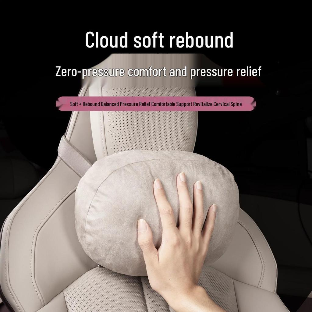 Xiaomi YU7 Headrest & Lumbar Support Leather Pillow for Car