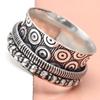 Silver Spinner Ring For Women Four Spinner Ring Fidget Silver Jewelry Ring"10"